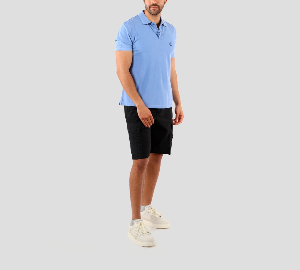 Herno - POLO DE PUNTO AZUL CLARO