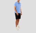 Herno - POLO DE PUNTO AZUL CLARO