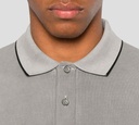 Herno - POLO GRIS CON BORDADO H Y LINEA EN CUELLO
