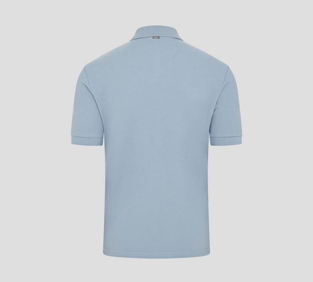 Herno - POLO AZUL CON BORDADO H