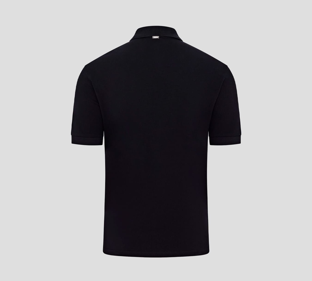 Herno - POLO AZUL OSCURO CON BORDADO H