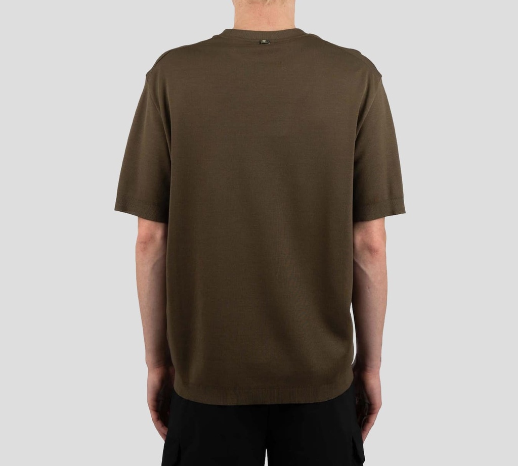 Herno - FRANELA VERDE MILITAR TELA GRUESA