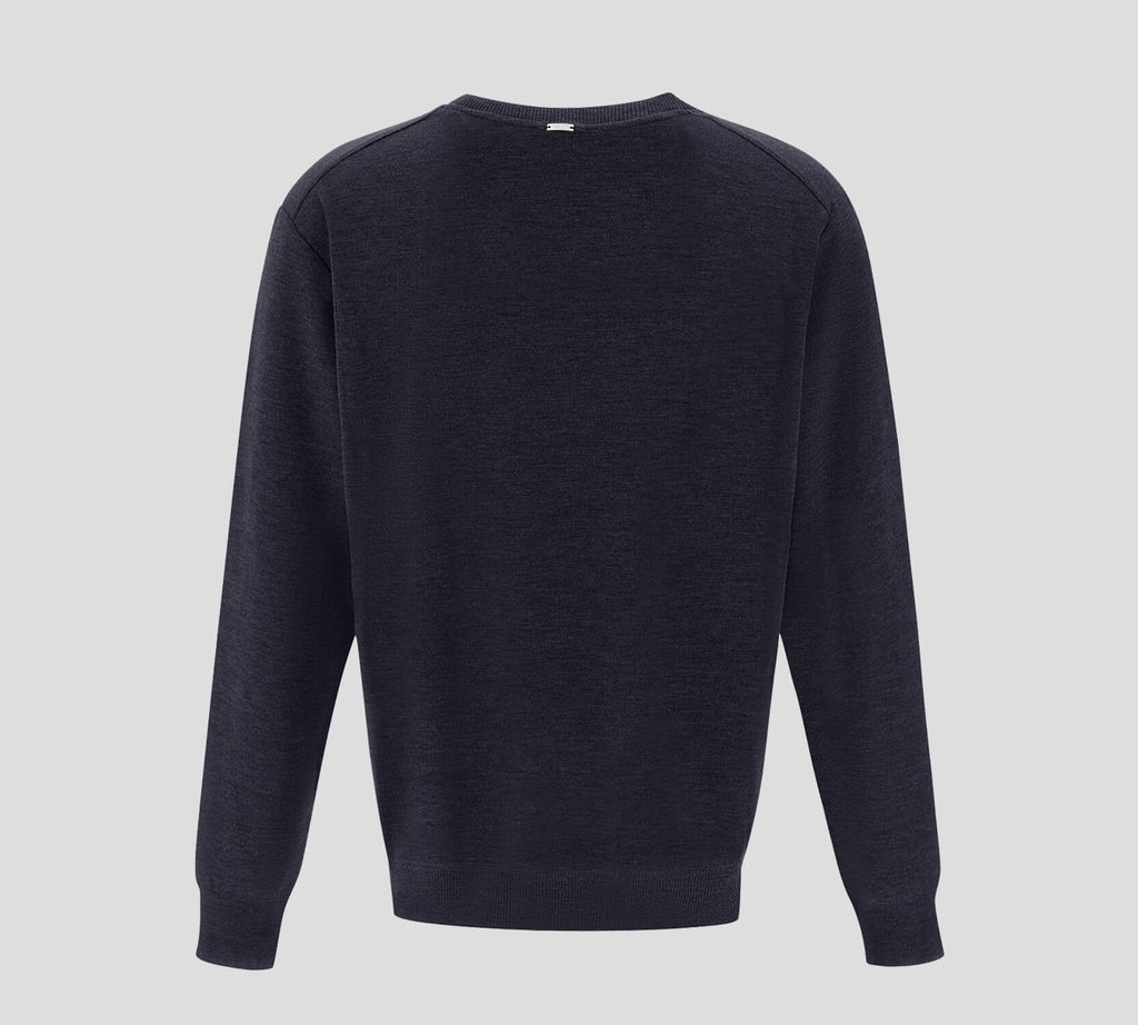 Herno - SWEATER NEGRO CUELLO REDONDO