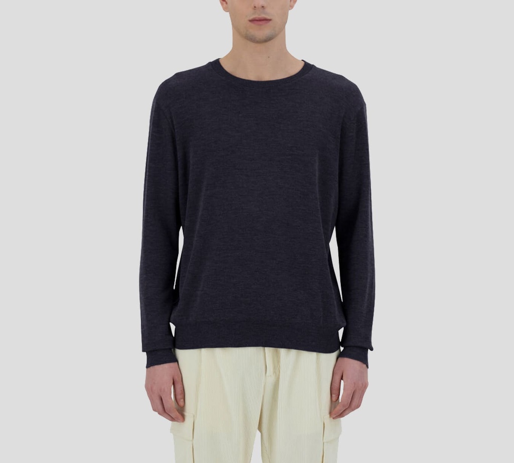 Herno - SWEATER NEGRO CUELLO REDONDO