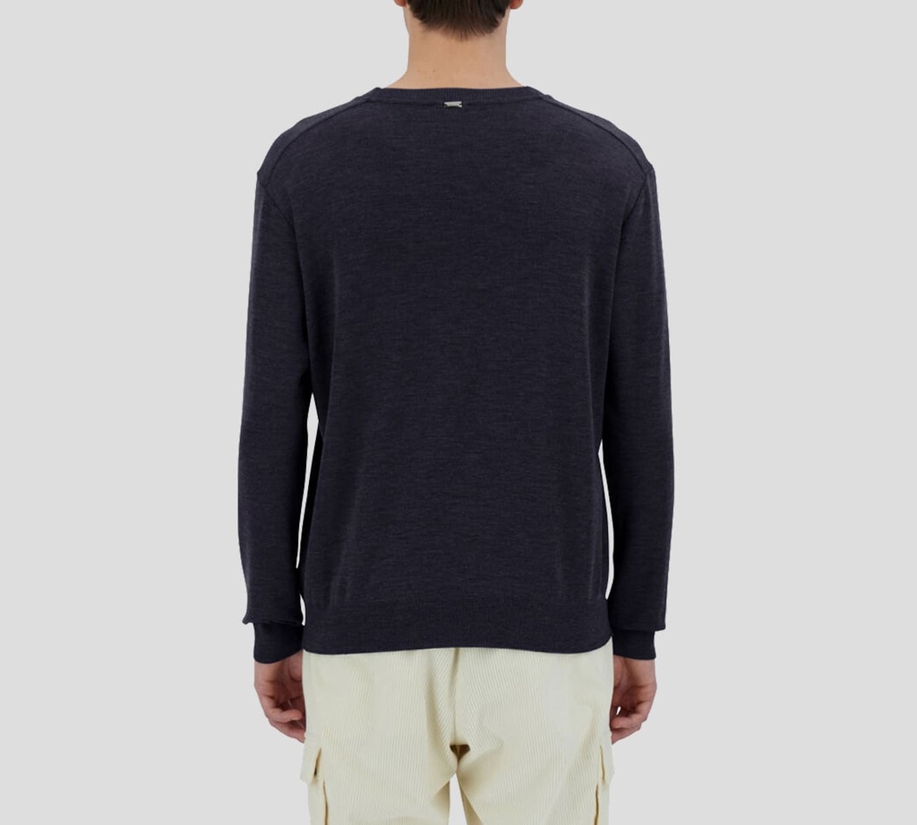 Herno - SWEATER NEGRO CUELLO REDONDO