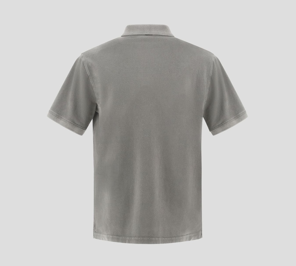 Herno - POLO DE PUNTO GRIS CLARO