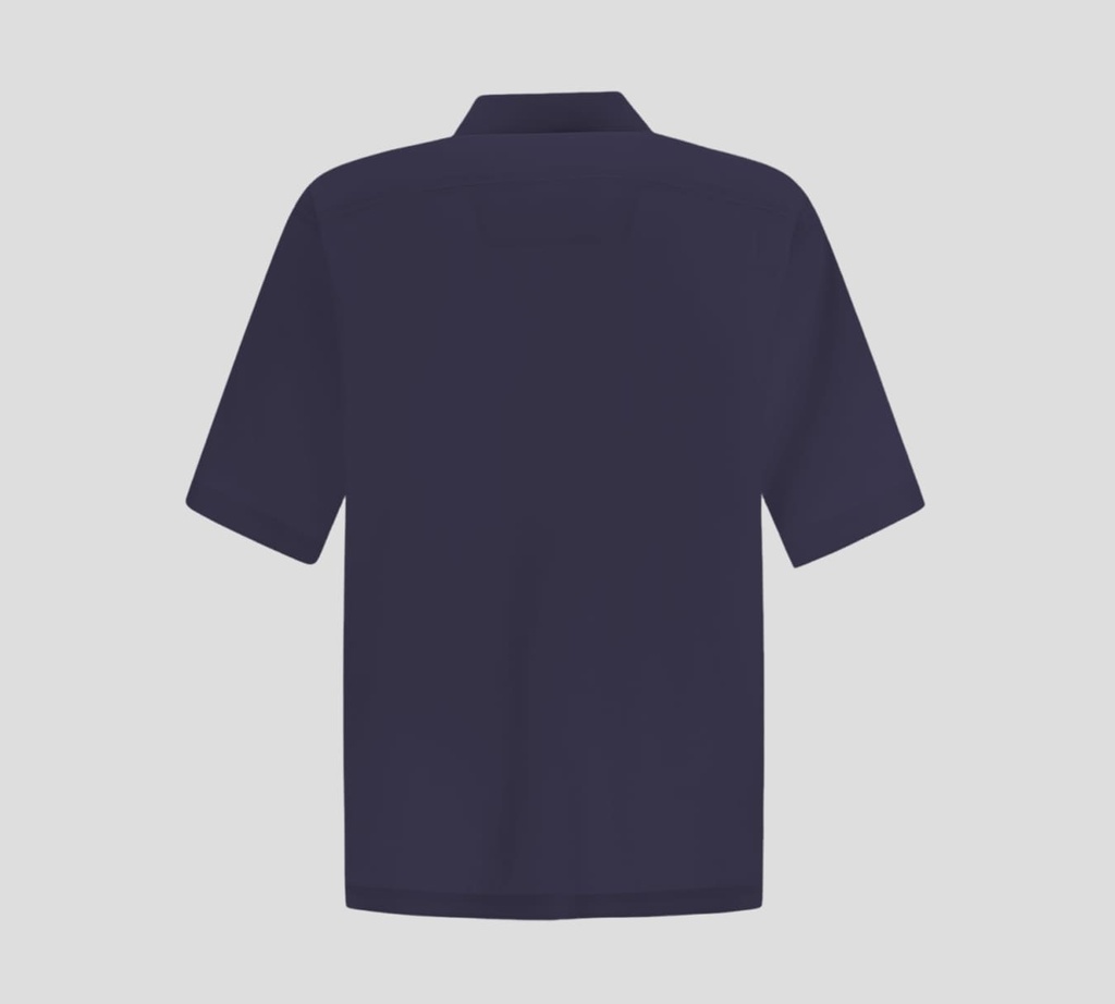 Herno - CAMISA MANGA CORTA AZUL OSCURO