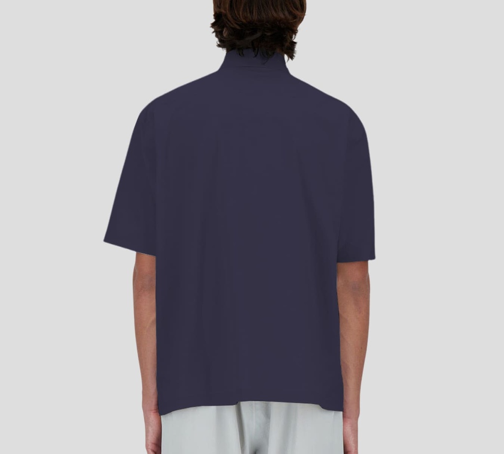 Herno - CAMISA MANGA CORTA AZUL OSCURO