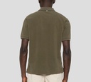 Herno - POLO VERDE MILITAR CON BORDADO H Y LINEA EN CUELLO