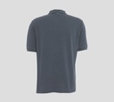 Herno - POLO AZUL OSCURO CON BORDADO H Y LINEA EN CUELLO