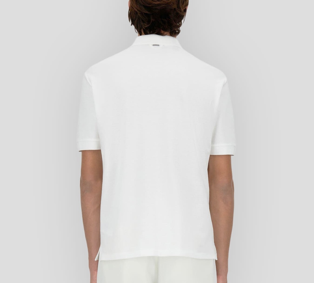 Herno - POLO BLANCA CON BORDADO H