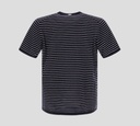 Herno - FRANELA AZUL OSCURO CON LINEAS BLANCAS