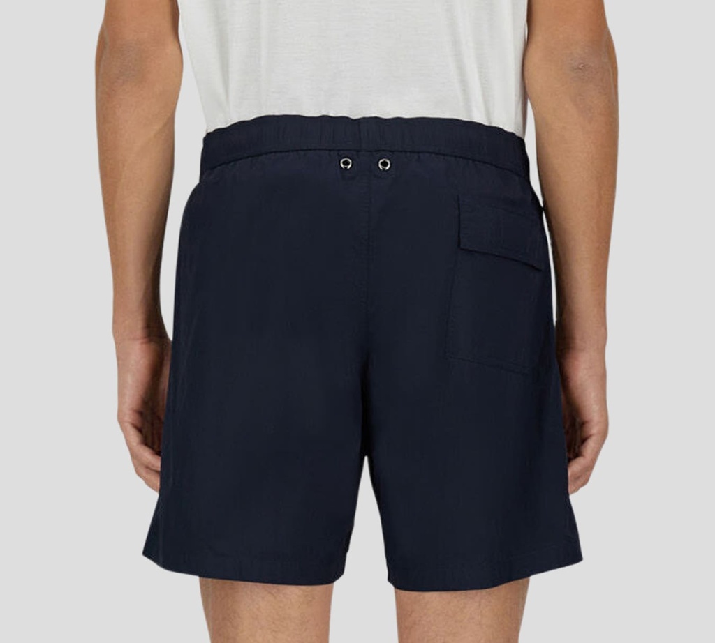 Herno - SHORT AZUL OSCURO CON LIGA