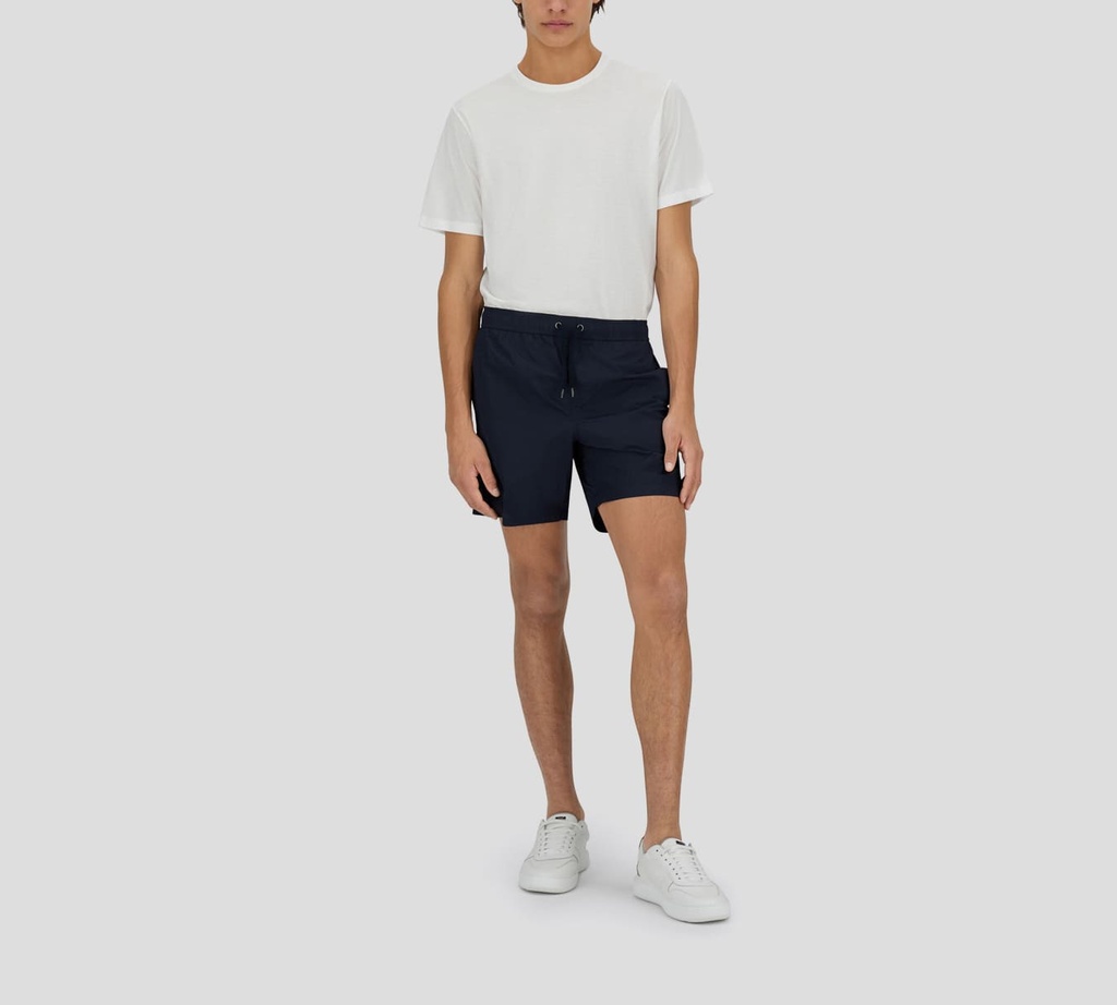 Herno - SHORT AZUL OSCURO CON LIGA