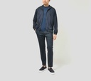 Herno - CARDIGAN TIPO SUDADERA DE PUNTO AZUL