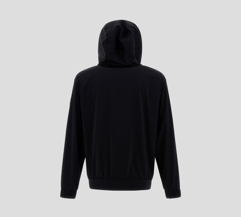 Herno - CARDIGAN TIPO SUDADERA DE PUNTO NEGRO