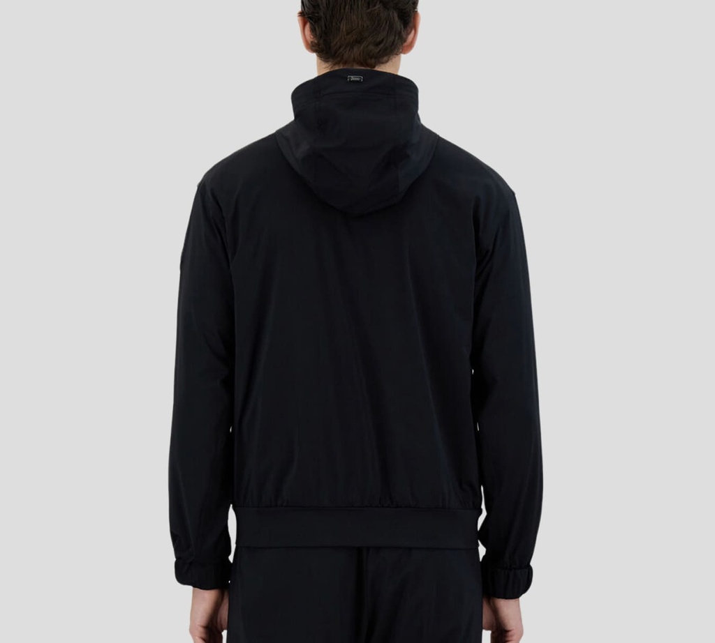 Herno - CARDIGAN TIPO SUDADERA DE PUNTO NEGRO
