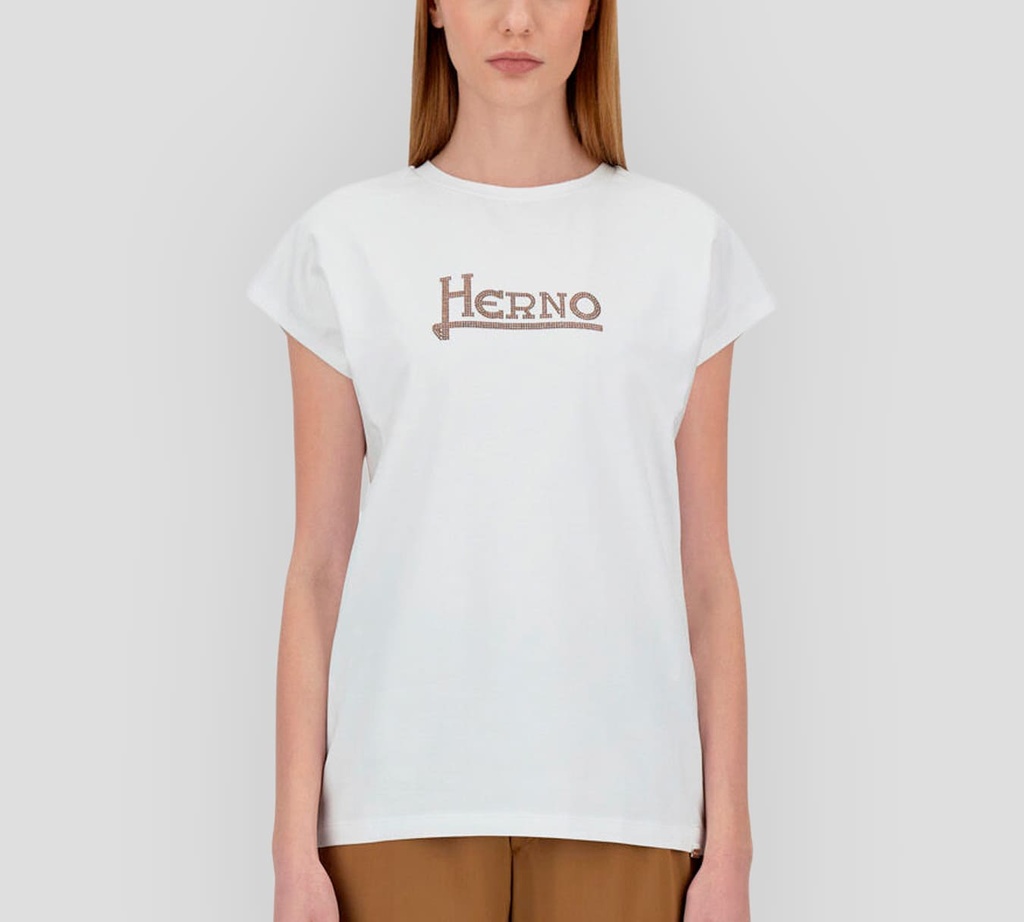 Herno - FRANELA DE PUNTO BLANCO