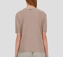 Herno - FRANELA GRIS BASICA CUELLO REDONDO