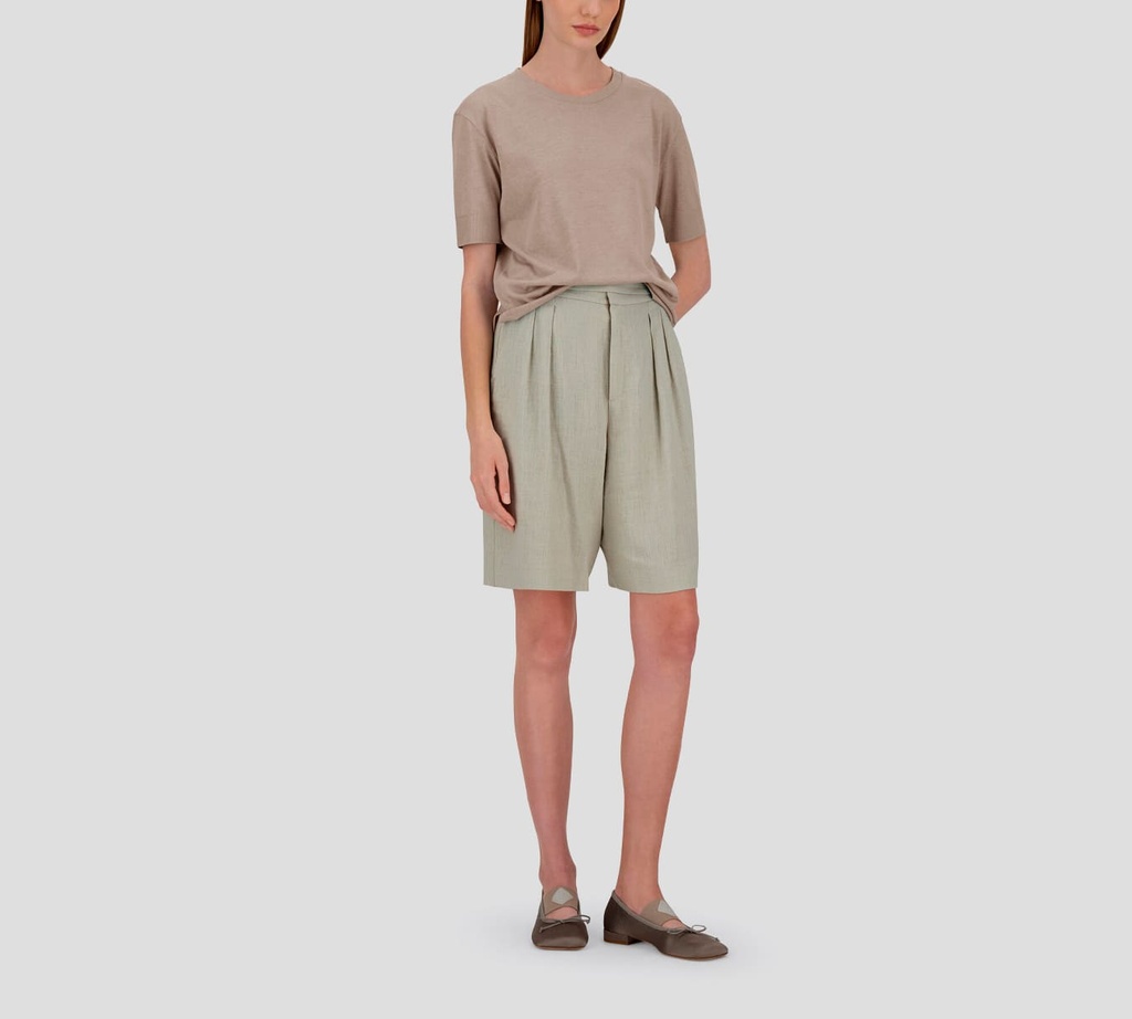 Herno - FRANELA GRIS BASICA CUELLO REDONDO