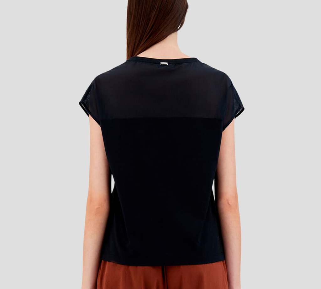 Herno - BLUSA DE PUNTO NEGRO