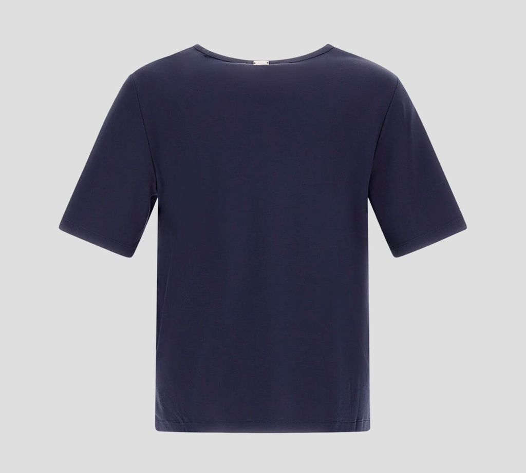 Herno - BLUSA AZUL OSCURO BASICA