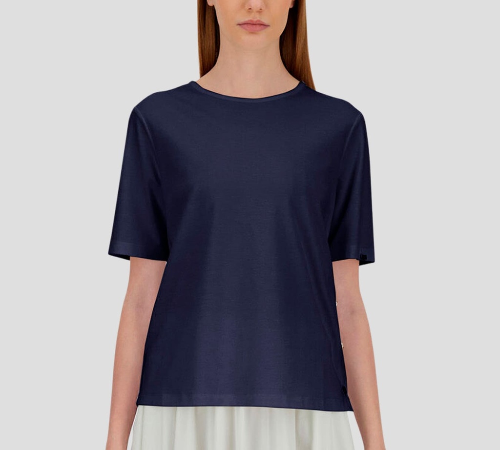 Herno - BLUSA AZUL OSCURO BASICA