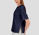 Herno - BLUSA AZUL OSCURO BASICA