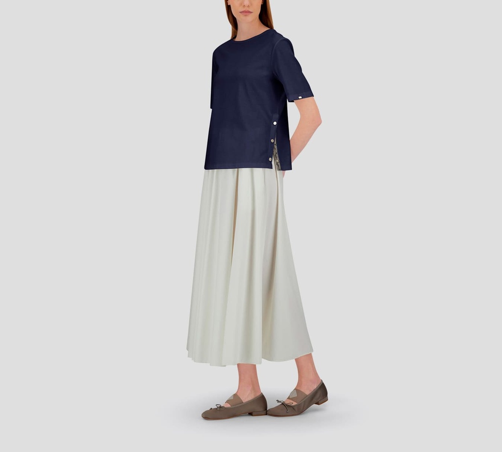 Herno - BLUSA AZUL OSCURO BASICA