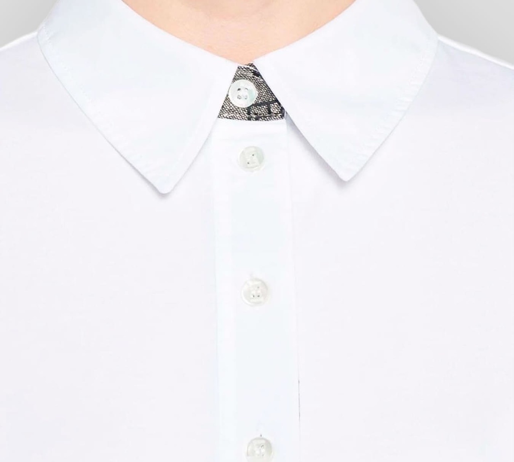 Herno - CAMISA BLANCA MANGA CORTA