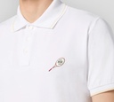 Jacob Cohen - POLO CLASICA BLANCA CON LINEAS DORADAS Y RAQUETA BORDADA