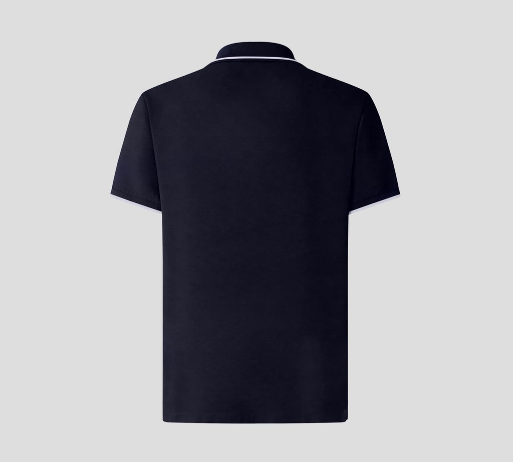 Jacob Cohen - POLO CLASICA AZUL CON LINEAS GRISES