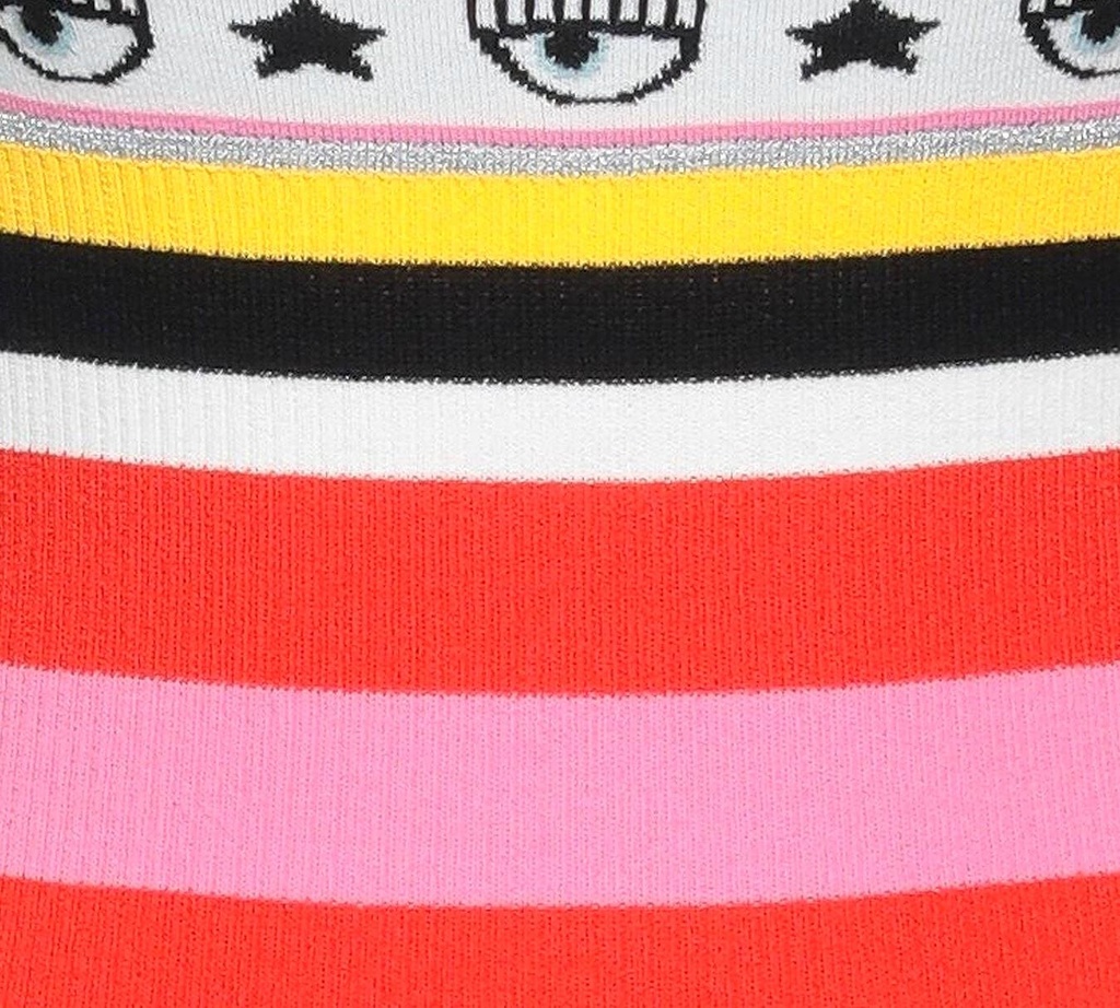 Chiara Ferragni - FRANELA DE FRANJAS MULTICOLOR