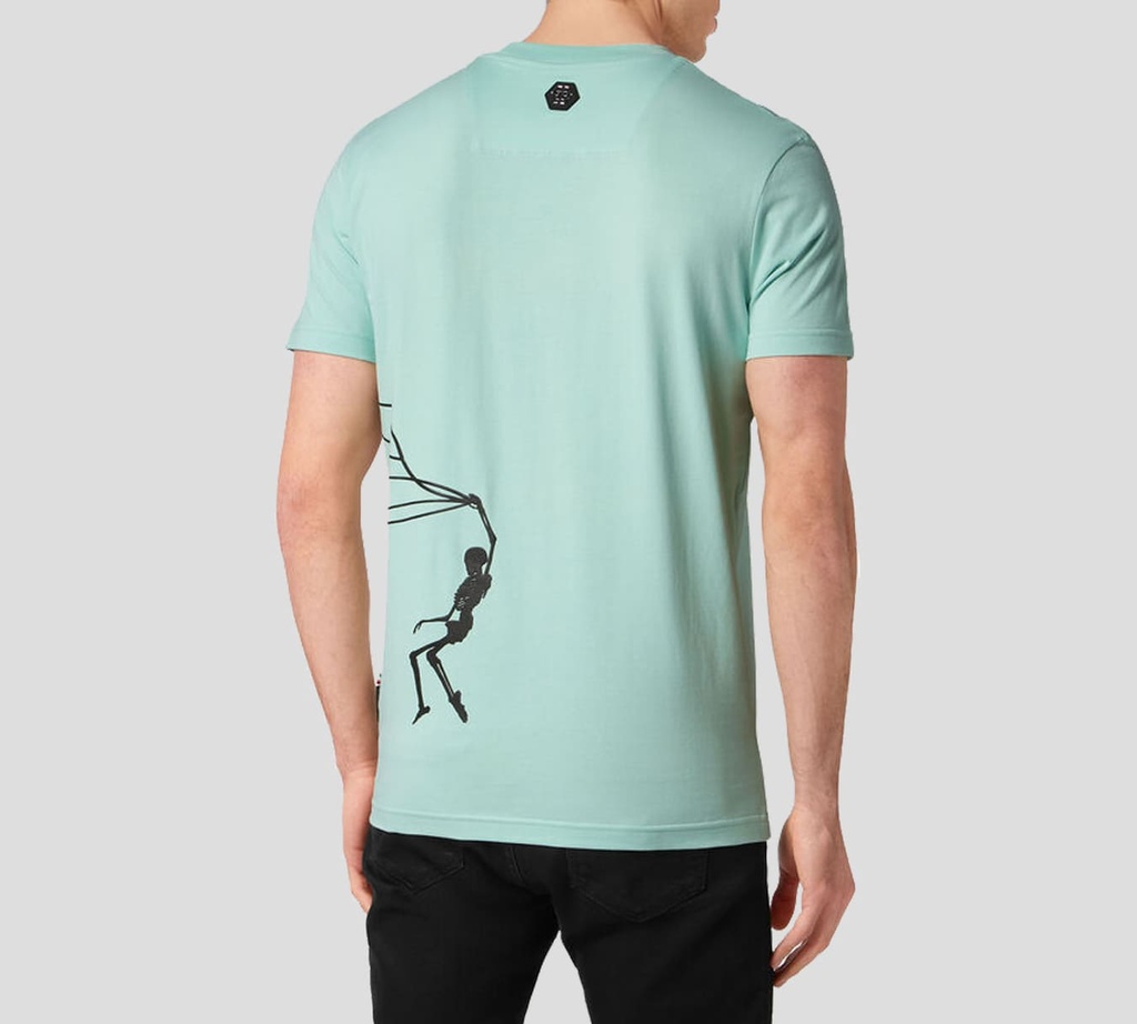 Philipp Plein - CAMISETA CUELLO REDONDO VERDE