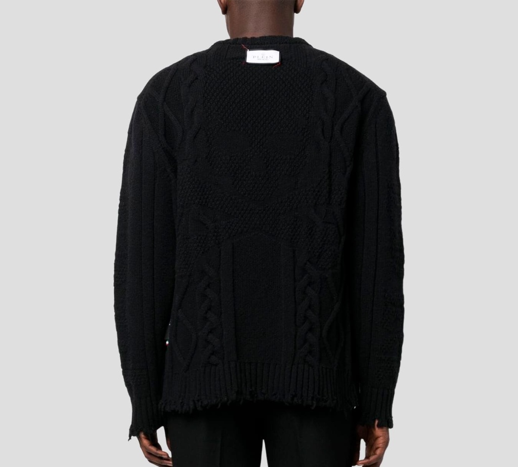 Philipp Plein - PULL OVER TEJIDO NEGRO