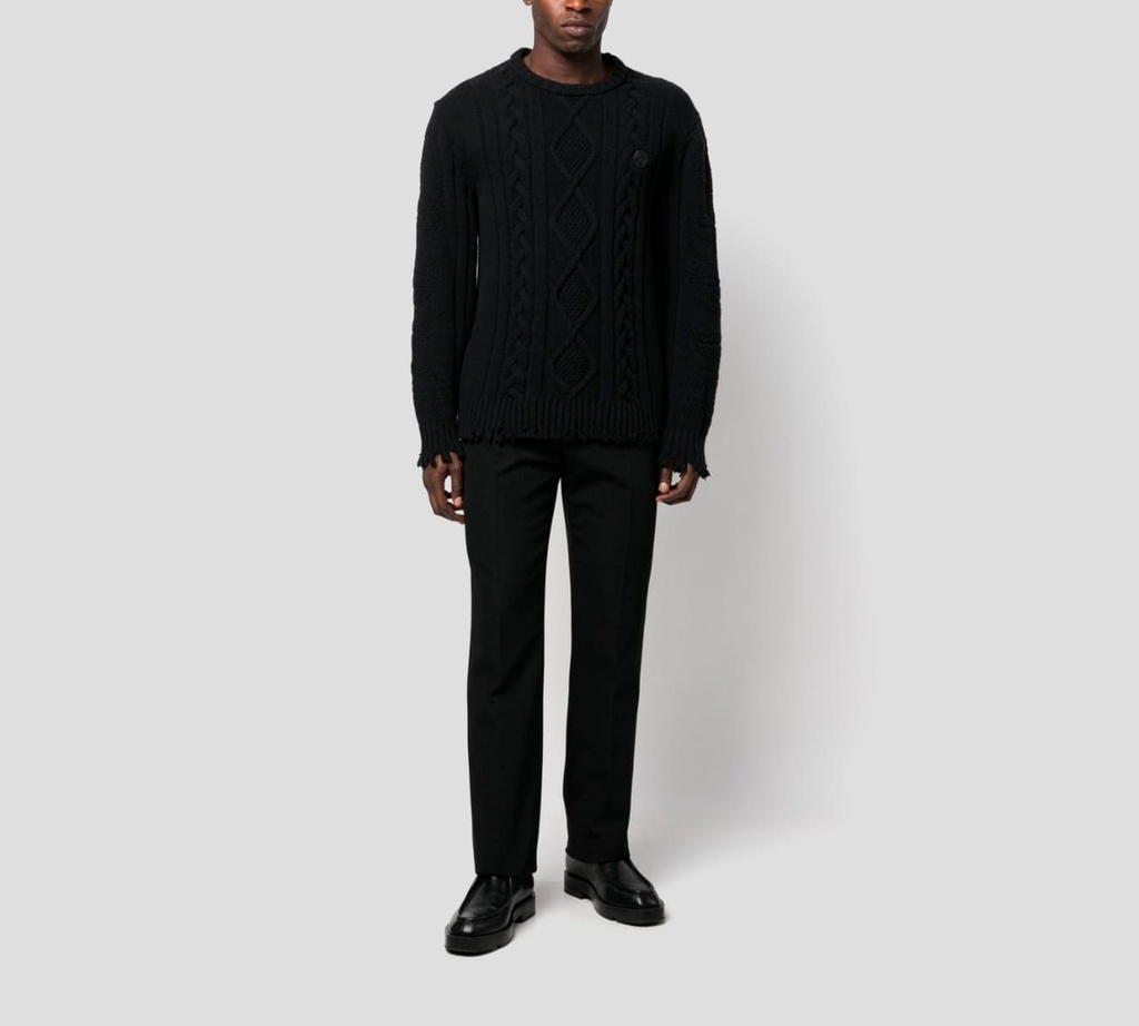 Philipp Plein - PULL OVER TEJIDO NEGRO