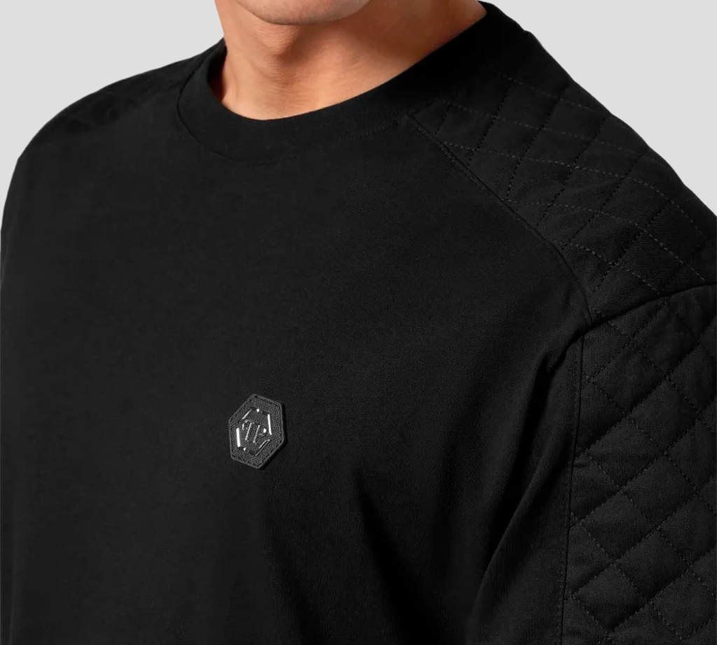 Sweatshirt LS BIKER BLACK CON CIERRES