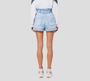 Elisabetta Franchi - SHORT DE JEANS AZUL DENIM