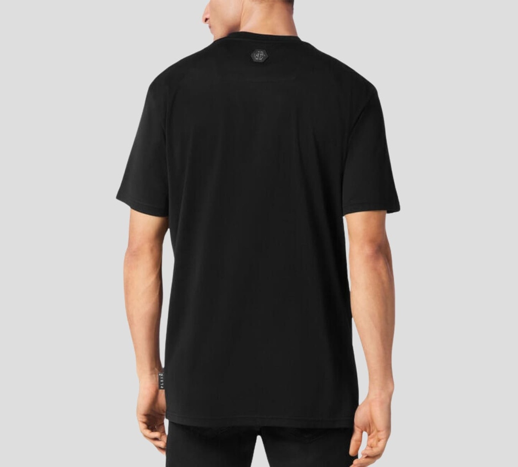 Philipp Plein - FRANELA NEGRA CON CARITA EN PEDRERIA