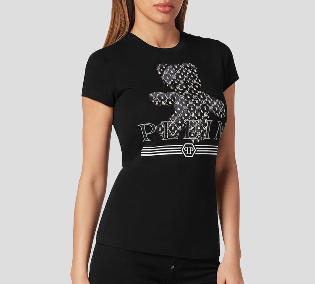 FRANELA NEGRA CON OSO Y SKULL