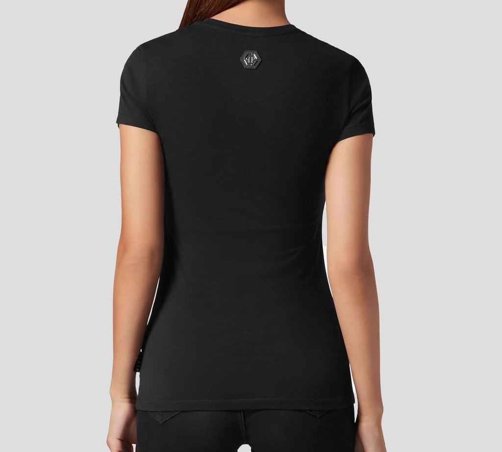 Philipp Plein - CAMISETA SEXY PURE CON CRISTALES NEGRO