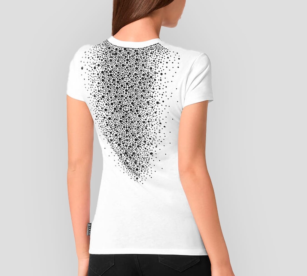 Philipp Plein - FRANELA BLANCA CON PEDRERIA