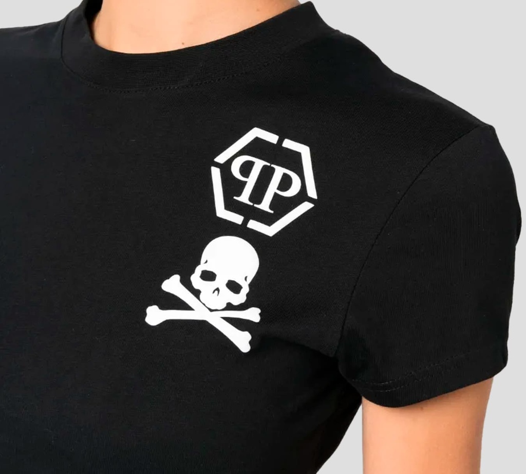 Philipp Plein - POLO SEXY PURE FIT SKULL&BONES NEGRO