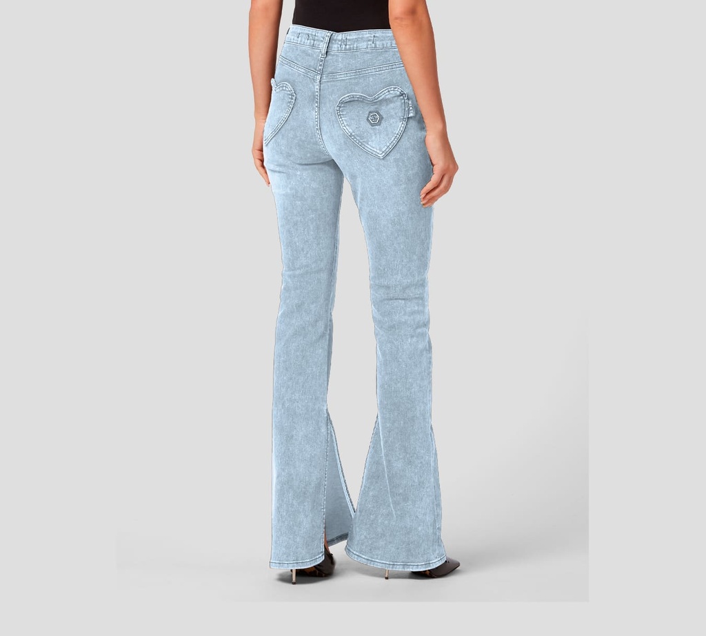Philipp Plein - BLUE JEANS DE BOTA ANCHA