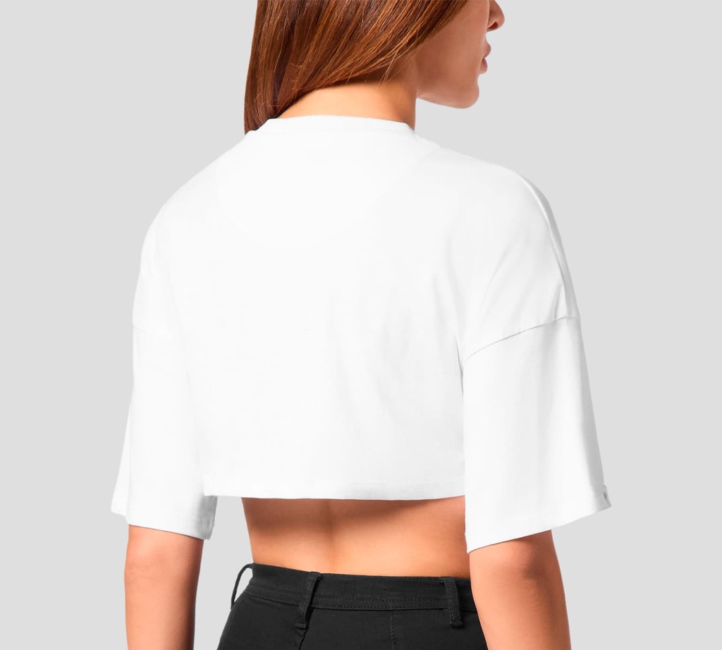 Philipp Plein - TOP BLANCO CON CORAZON ROSADO