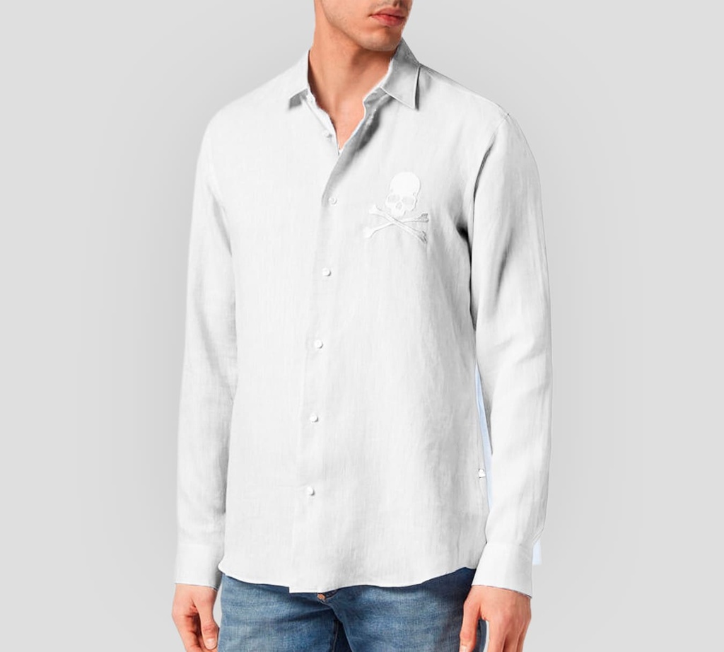 Philipp Plein - CAMISA PLAYBOY CORTA SKULL&BONES 01