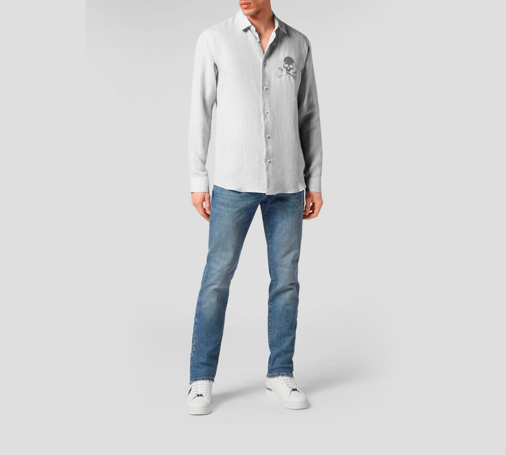 Philipp Plein - CAMISA PLAYBOY CORTA SKULL&BONES 01