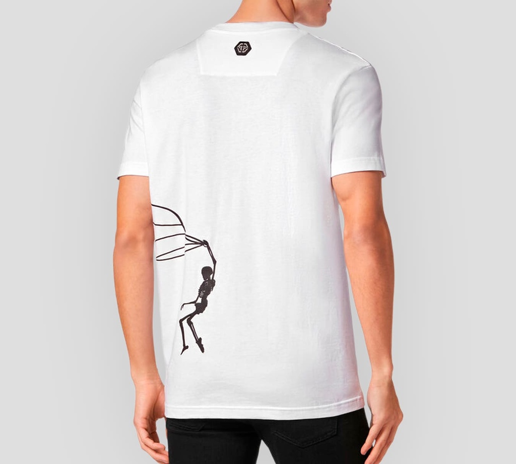 Philipp Plein - CAMISETA CUELLO REDONDO BLANCO 86