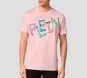 Philipp Plein - CAMISETA CUELLO REDONDO ROSA