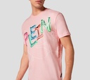 Philipp Plein - CAMISETA CUELLO REDONDO ROSA